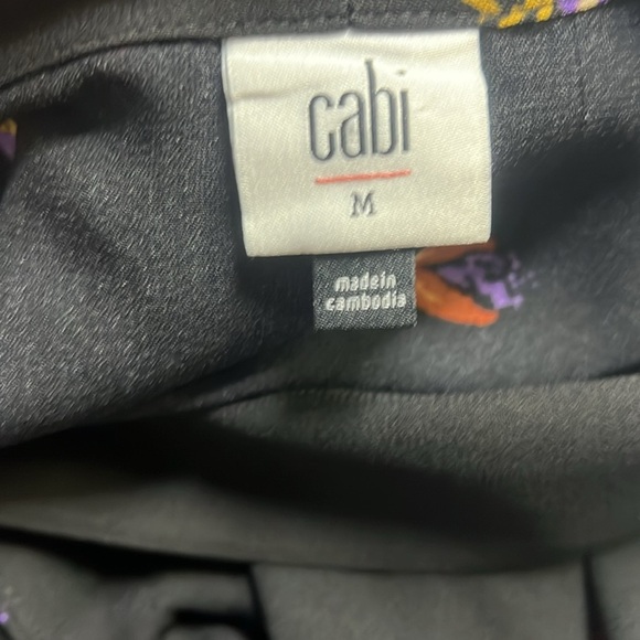 Cabi Divine Floral Wrap Dress Black - Picture 7 of 9